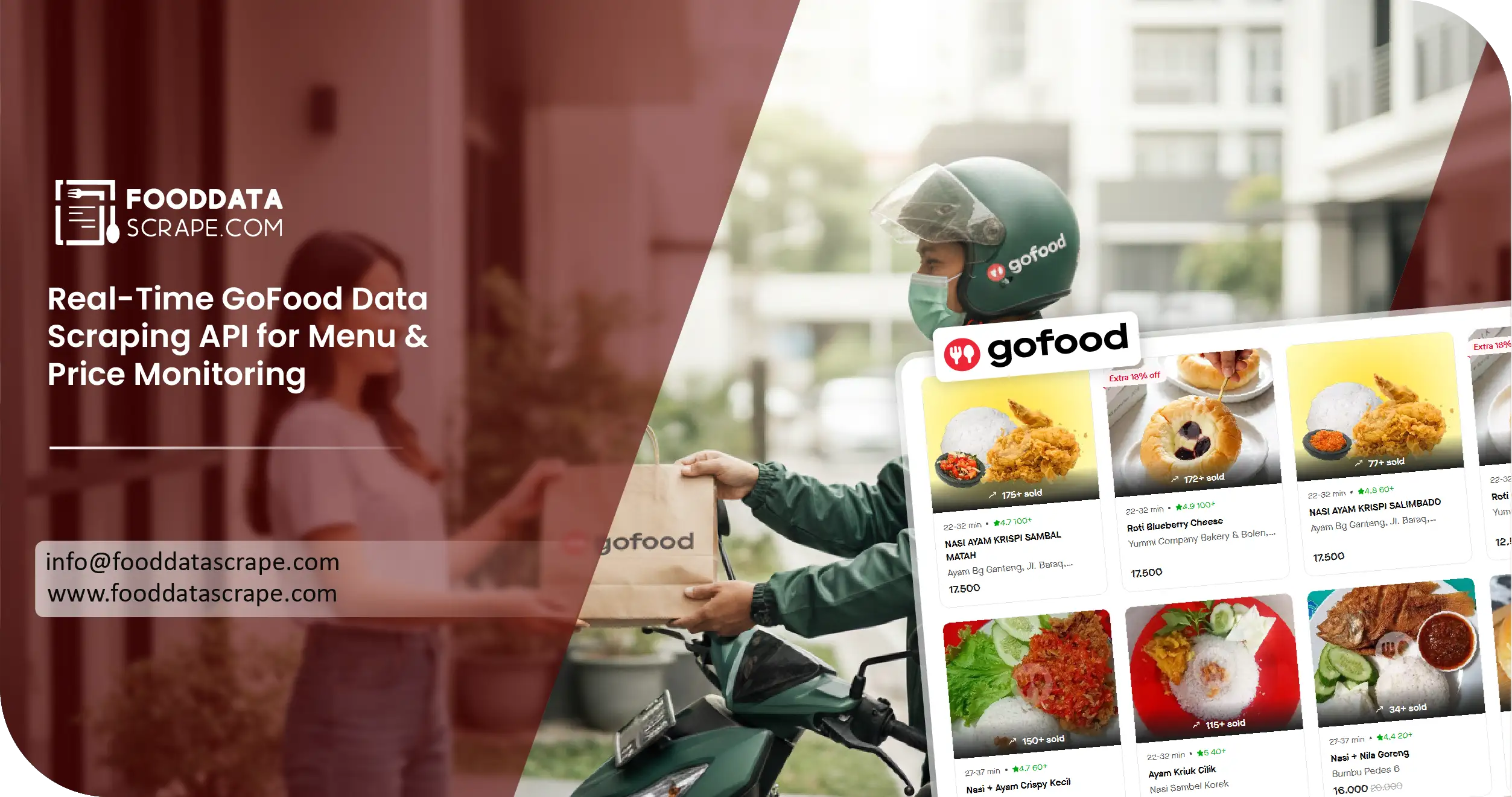 Real-Time GoFood Data Scraping API Indonesia